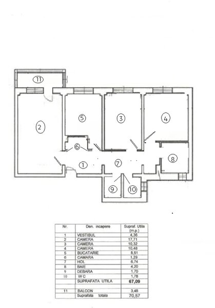 Tineretului Palatul Copiilor 3 camere